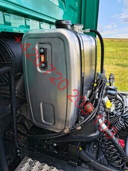 Hydraulická nádrž za kabinu, hliník – víčko, filtr, držáky