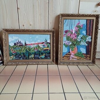 Ručně vyšívané obrazy - gobelíny