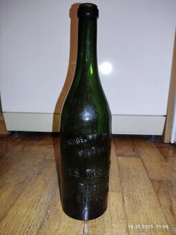 Starožitná pivní láhe Jos. Tborsý Turnov