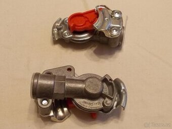 Spojková hlavice hadicová vzduchová KNORR M22 - červená  2ks