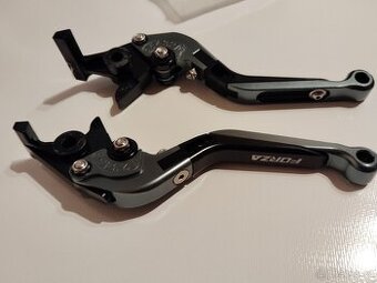 Nastavitelné páčky CNC-Honda Forza 125,250,300 (černošedé)