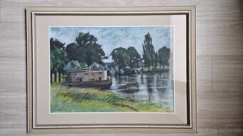 Prodám obrazy a plátna od malíře Josefa Luňáka z r. 1988