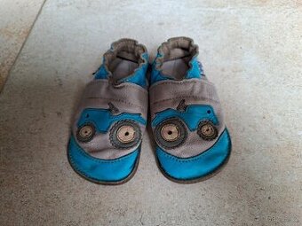 Kožené barefoot capáčky Leliky vel. 28