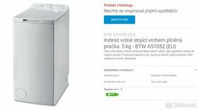 Pračka Indesit BTW A51052, 5kg