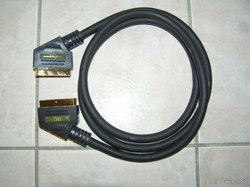 SCART kabel HQ pozlacený, 1,5 m