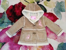 Nový zimní dívčí kabátek ( kožíšek), věk cca 2-3 roky - 1