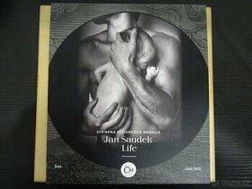 Stříbrná pětiuncová medaile Jan Saudek - Life + autogram - 1