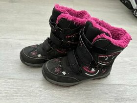 Dívčí zimní boty Alpine Pro, černo-růžové, vel. 31 - 1