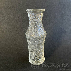 Autorská skleněná váza 20 cm, Václav Hanuš