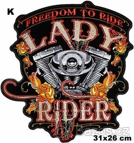 chopper vesta bunda nášivka Lady Rider