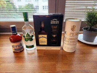 Alkohol vodka, rum, whiskey 0,7 alcohol, tvrdy
