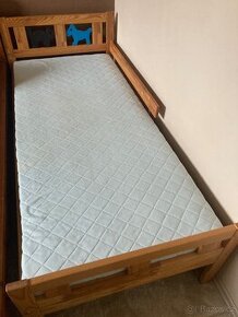 Dětská dřevěná postel Ikea Kritter 160x70cm