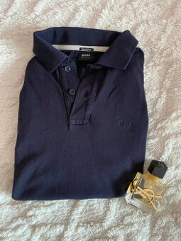 Tmavě modré tričko / polokošile Hugo Boss - S