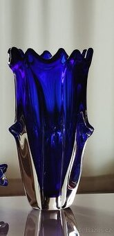 Váza kobaltová, J. Taraba, POŠTOVNÉ 50 Kč