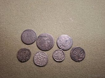 Mix středověkých stříbrných mincí