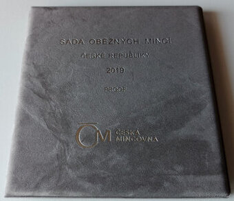 Sada mincí ČR 2019 proof v semišovém obalu