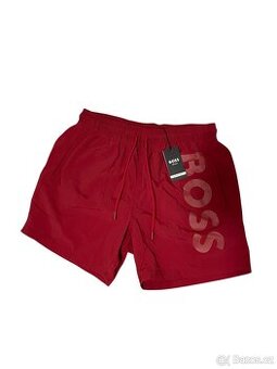 Pánské plavky BOSS Octopus – červené, size: M 🩳
