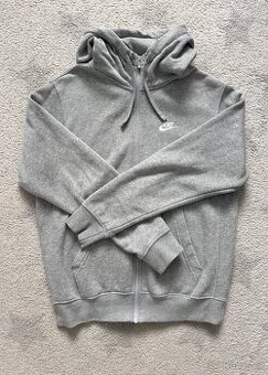 Šedá pánská mikina Nike se zipem, vel. S