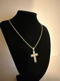 Zlatý řetízek Anker s křížkem 24,91g 585/1000