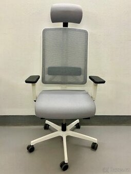 Kancelářská židle RIM Flexi s podhlavníkem - šedá