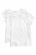 Sada dvou nových bílých triček H&M vel. 98/104