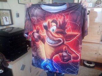 4XL triko s motivem Crash Bandicoot nadměrná velikost