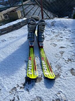 Lyže Volkl 140 cm + lyžáky 38