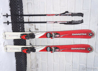 Carvingové dětské lyže 100 cm Dynastar + hůlky zdarma, bezva