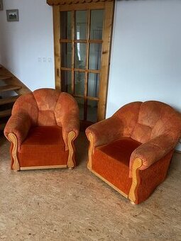 Rozkladaci gauč a dvě křesla - 1