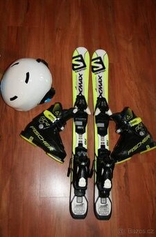detské lyže salomon 80 cm , lyžaky Fischer