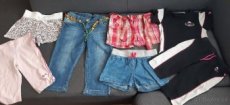 Dívčí značkové kraťasy a souprava vel. 122, 128