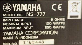 prodám sestavu Yamaha - NS 777, RX-V673, YST-FSW050