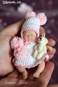 Rozkošná silikonová panenka - miminko (holčička) - 1