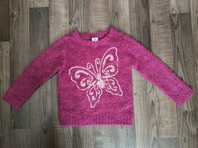 F&F svetr s motylkem 5-6 let