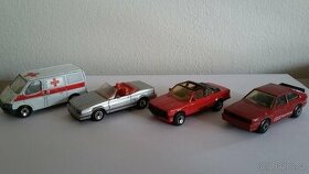 Staré modely Matchbox 1982 až 1987 čtyři kusy