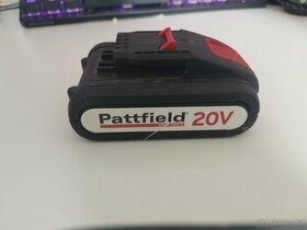 Pattfield 20V baterie na repas, nabíječka 50kč