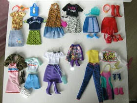 Barbie oblečení šaty boty doplňky sety Mattel