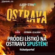 Prodám 2 lístky na clash of the stars 8 Ostrava 22.6.2024