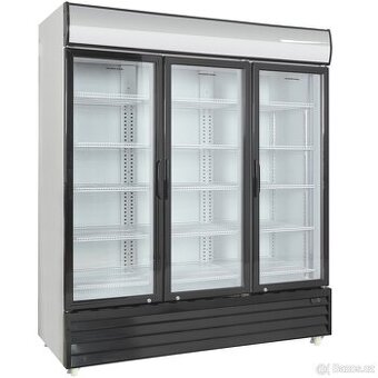 Prosklená chladicí lednice třídveřová Scandomestic SD 1502 H