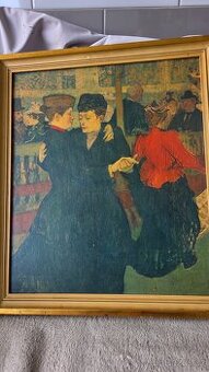 Obraz tisk: Henri de Toulouse-Lautrec: V Moulin Rouge: Dvě ž - 1