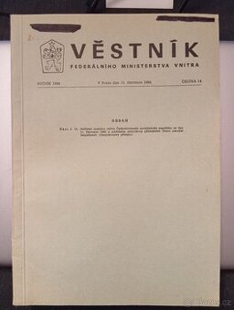 Originální věstník FMV SNB VB - 1