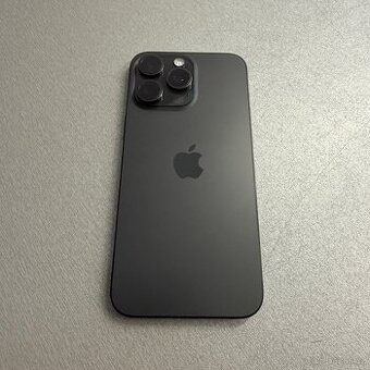 iPhone 15 Pro Max 256GB černý, pěkný stav, 12 měsíců záruka