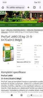 Hnojiva proturf akce 50% sleva