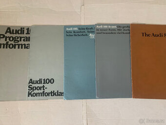 Staré prospekty Audi 80, 100 z let 1969-1978