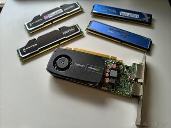 NVIDIA QUADRO 600 1GB + 16GB DDR3