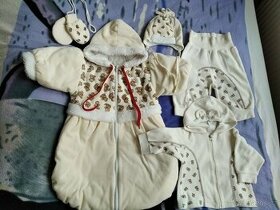 zimní sada/set pro miminko (vel. 68/74)