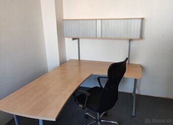 Kancelářský stůl 200x160 cm + Archiv na šanony + Faktura