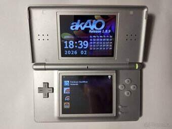 Nintendo DS Lite + DS FLASH card s hrami Pokemon –RARITKA–