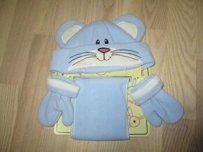 Set Little Bunny čepice/šála/rukavice