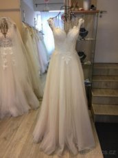 Romantické svatební šaty vel.34-36. Výprodej